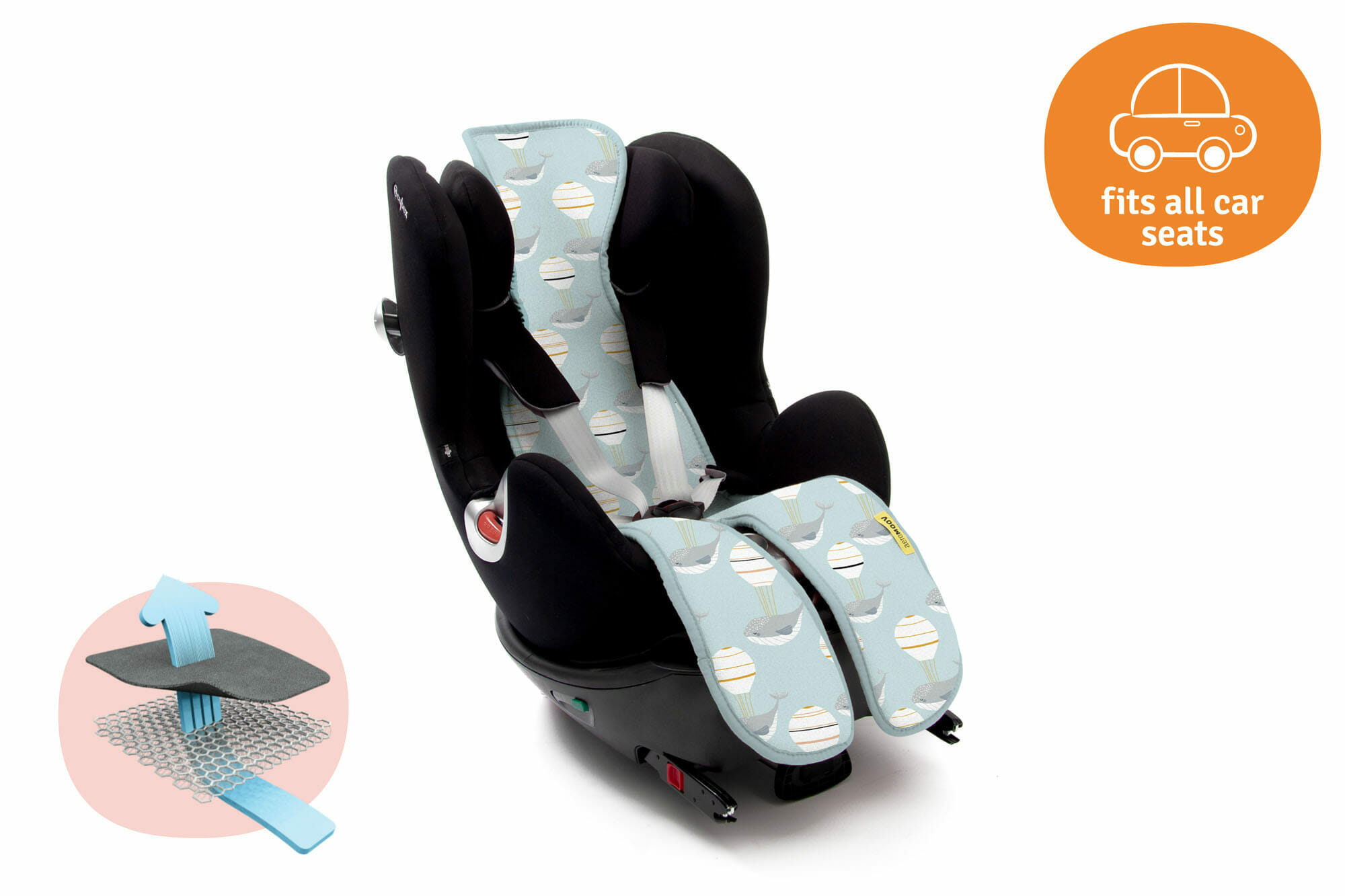 AeroMoov Zračna Podloga za autosjedalicu grupa 2, s nogicama